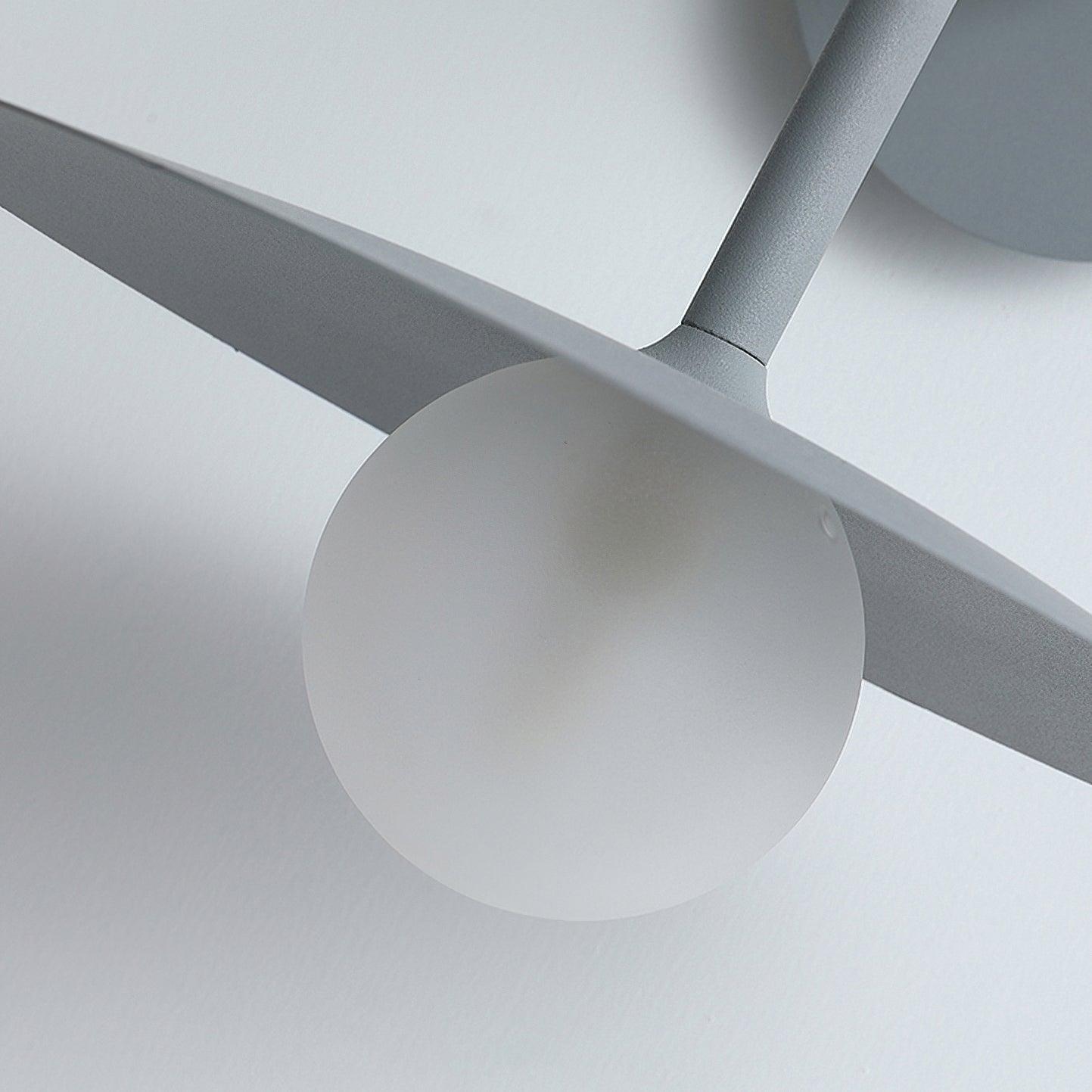 Applique murale avec ampoule LED G9 visible en dessous