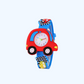 Montre enfant avec design voiture rouge et noir en 3D