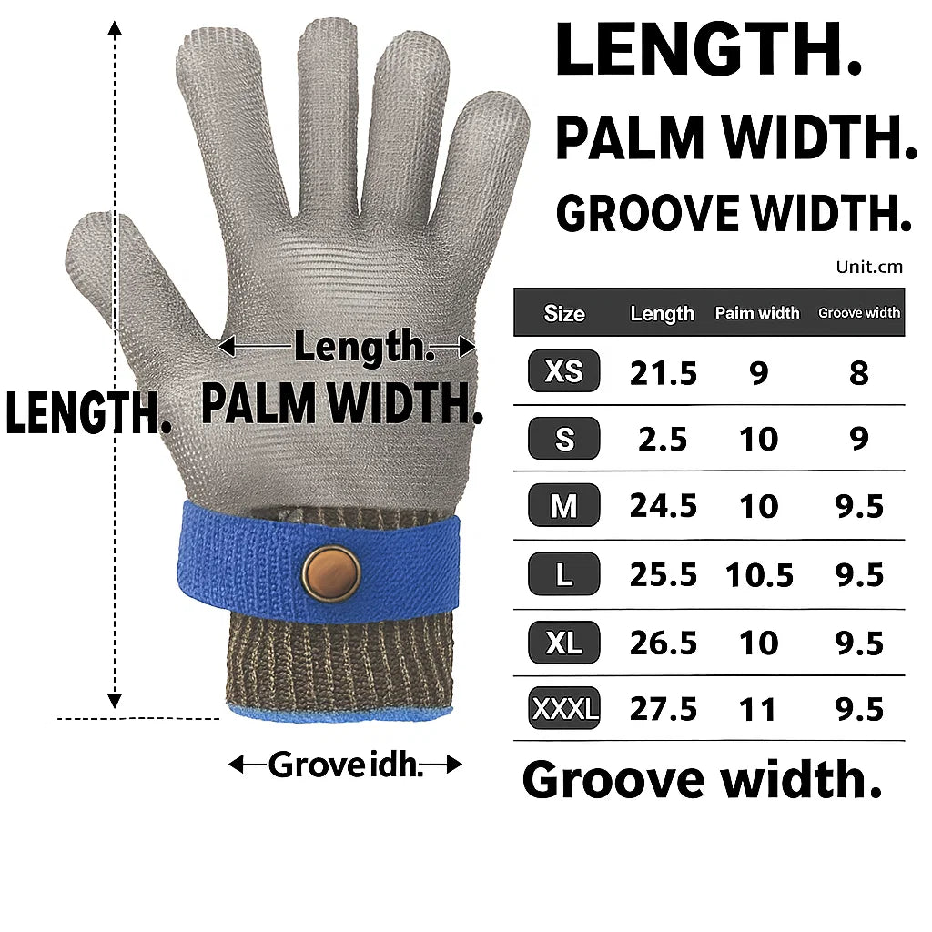 Gros plan sur la texture métallique des gants de protection
