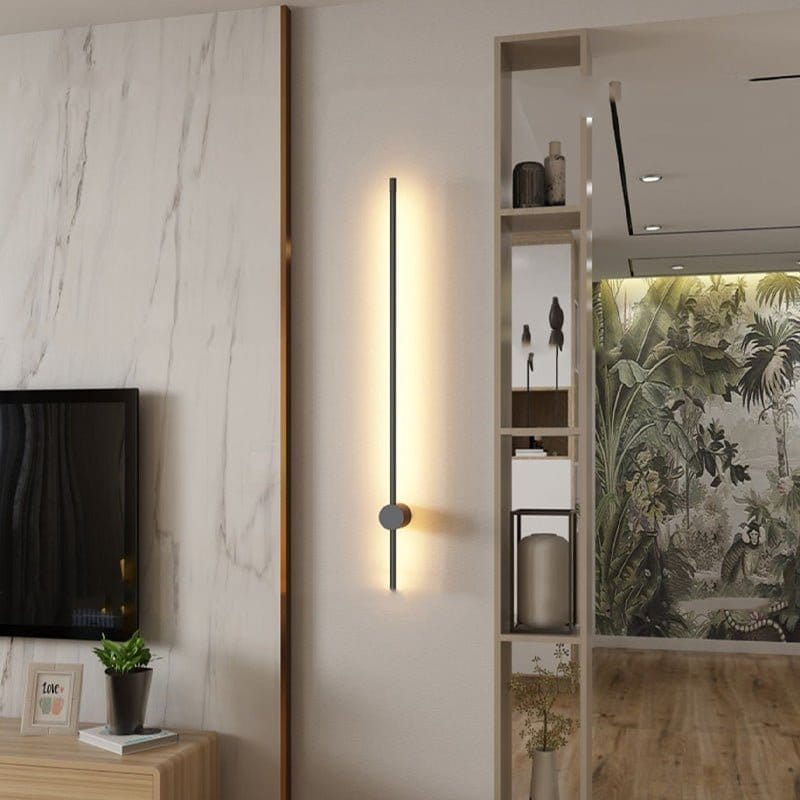 Suspension LED moderne éclairant un espace minimaliste