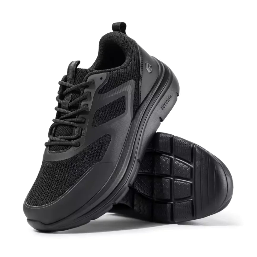 Chaussures de marche illustrant l'adhérence sur sol irrégulier