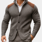 Blazer tricoté homme avec texture suède vue de face