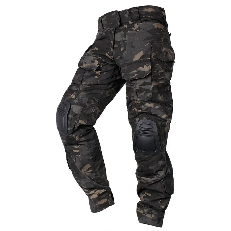 Pantalon cargo avec poches multiples, idéal pour activités extérieures