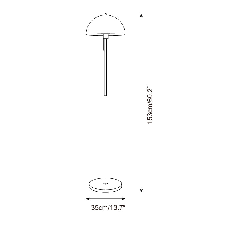 Base en bois et métal de la lampe de sol