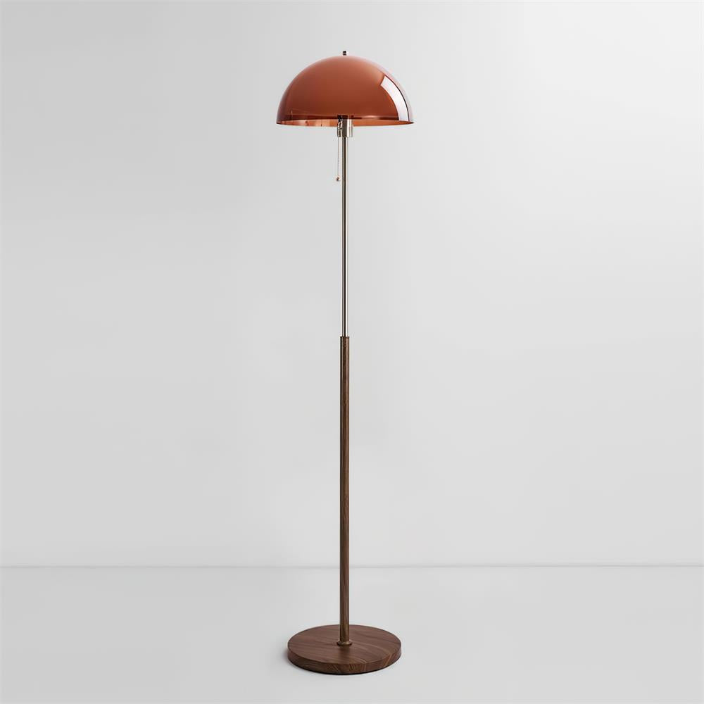 Lampe de sol dans un coin lecture moderne