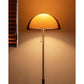 Lampe de sol avec finition noyer élégante