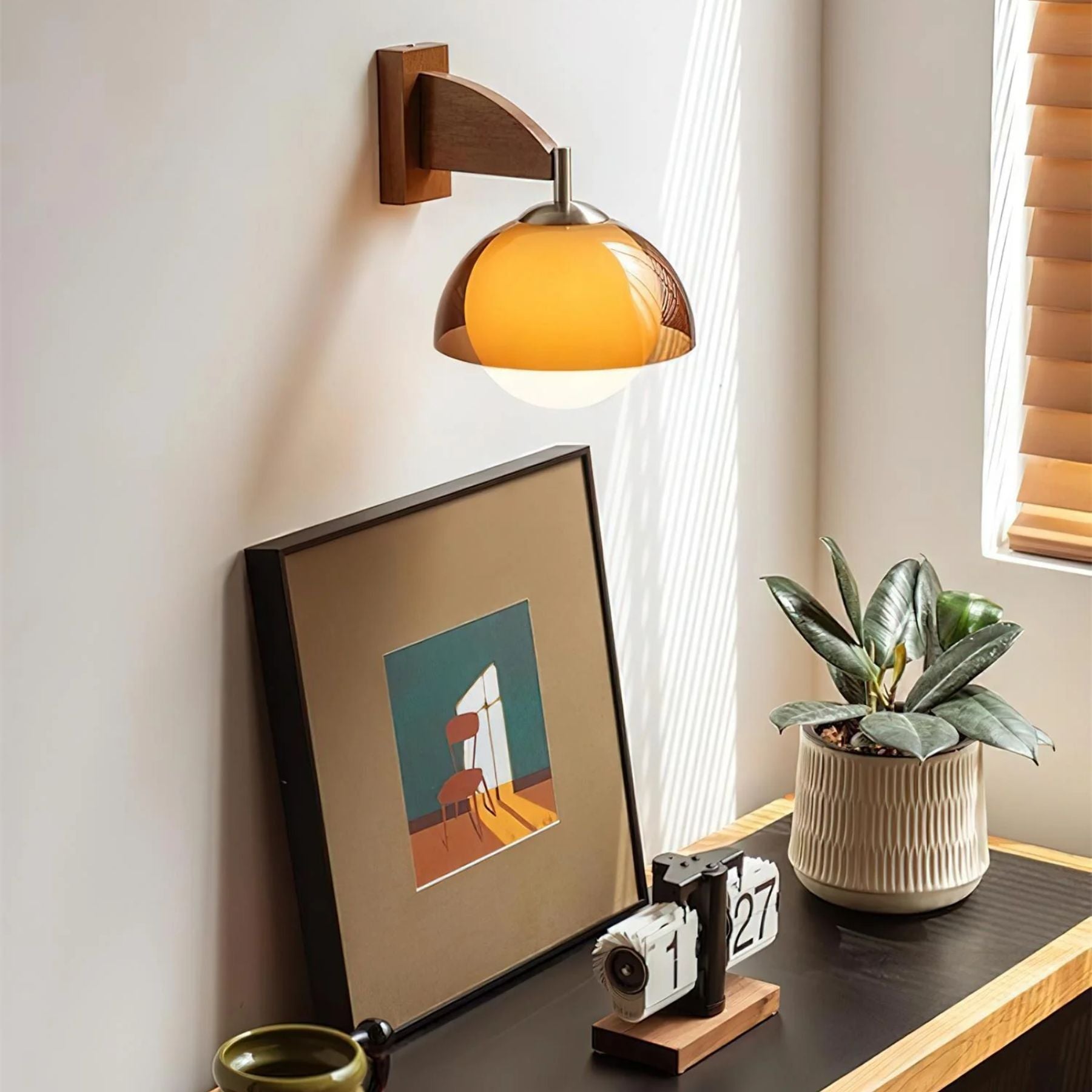 Applique murale en acrylique avec transition de couleur