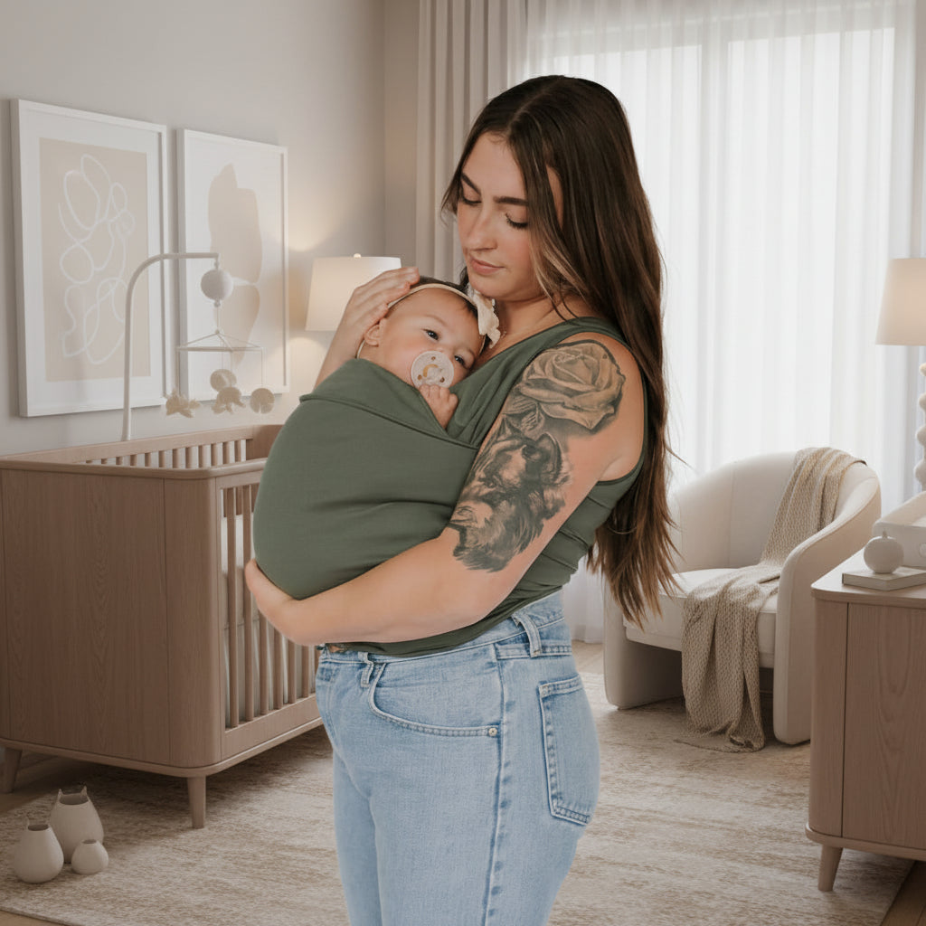 Porte-bébé léger offrant une répartition uniforme du poids
