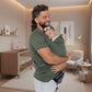 Vue arrière du porte-bébé montrant le soutien dorsal