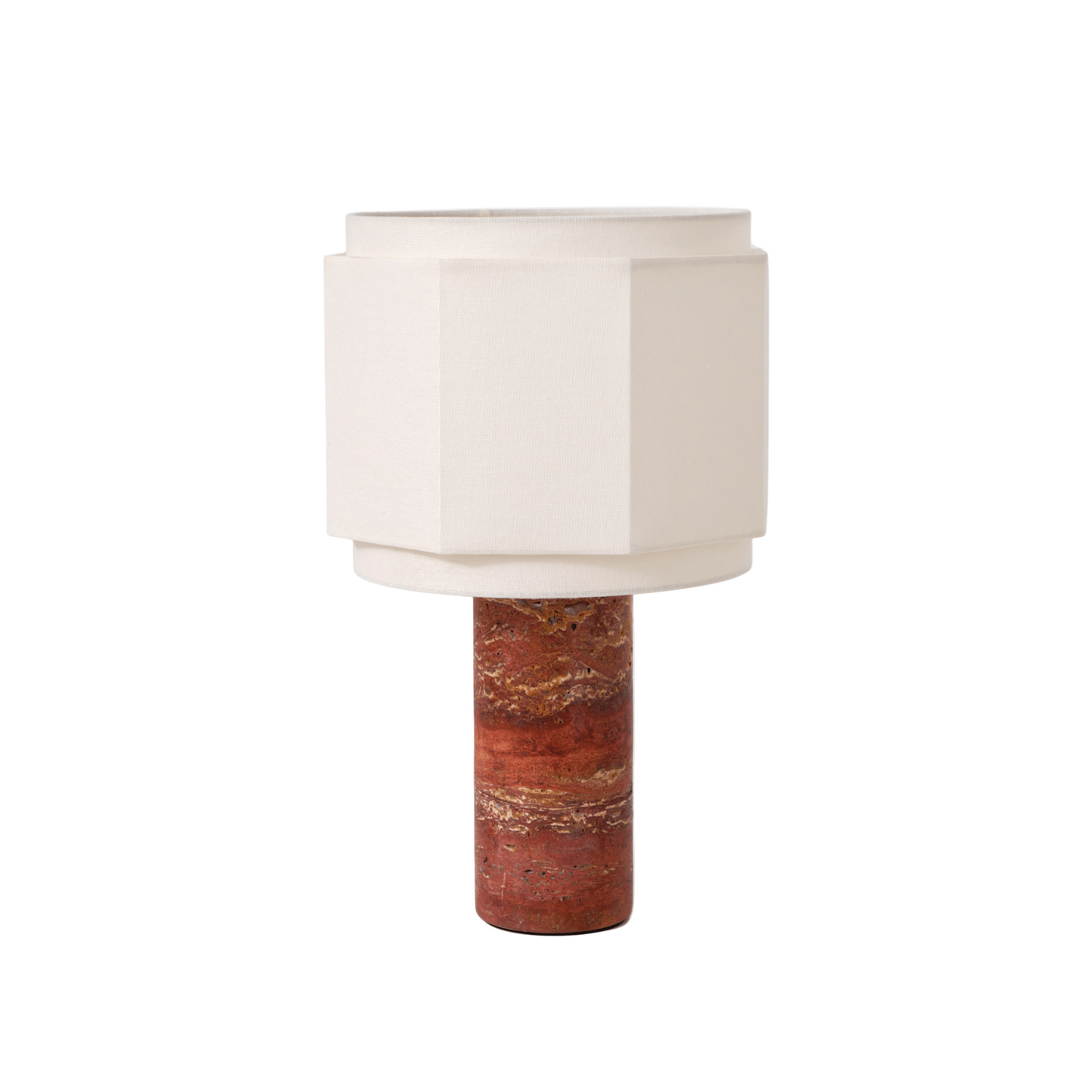 Vue d'ensemble de la lampe avec abat-jour élégant