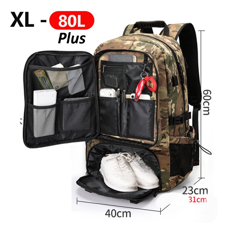Sac à dos avec poche spéciale pour chaussures de randonnée