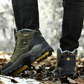 Bottes de randonnée avec lacets, vue de face