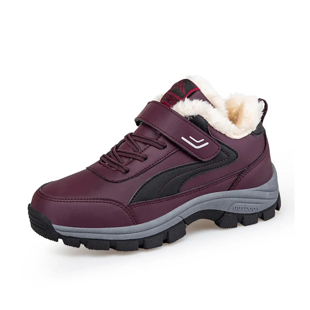 Chaussures de marche imperméables avec doublure douce et velcro