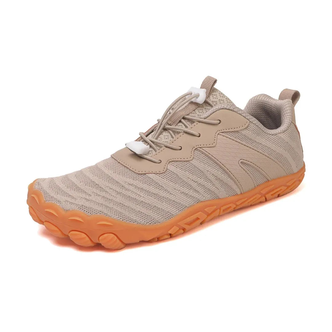 Vue latérale des chaussures barefoot pour femmes, coupe large
