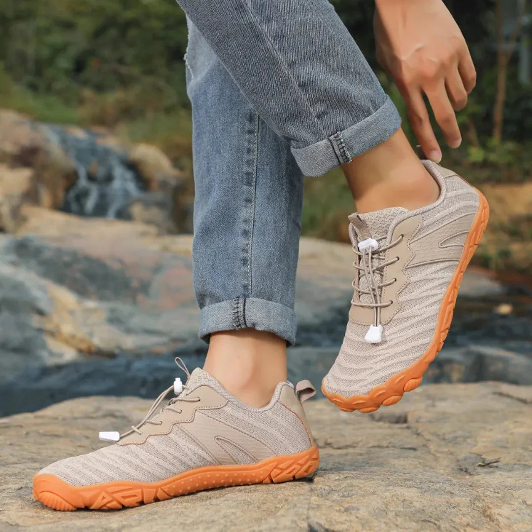 Zoom sur le mesh respirant, idéal pour garder les pieds frais