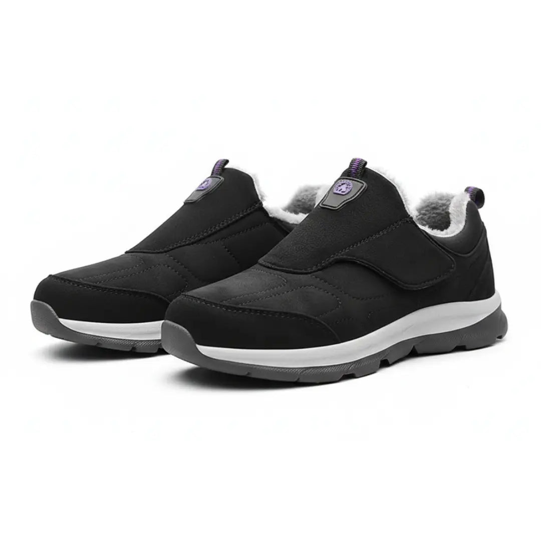Vue arrière des mocassins montrant la finition soignée