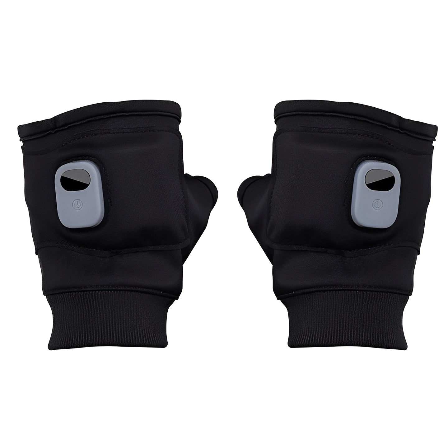 Vue d'ensemble des gants noirs avec détails de couture