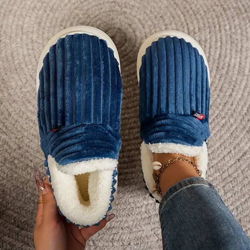Chaussons thermiques en position ouverte, vue intérieure