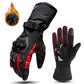 Gants de moto avec éléments réfléchissants pour sécurité nocturne