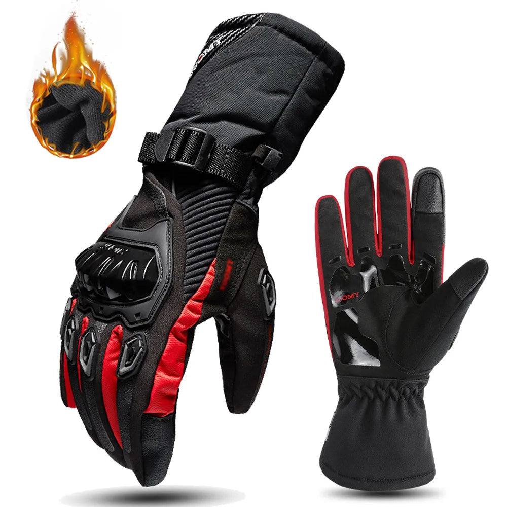 Gants de moto avec éléments réfléchissants pour sécurité nocturne
