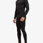 Vue rapprochée du tissu respirant des sous-vêtements thermiques