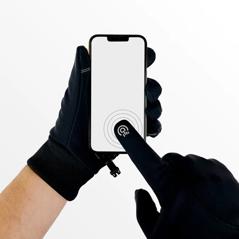 Gants d'hiver montrant la doublure thermique intérieure