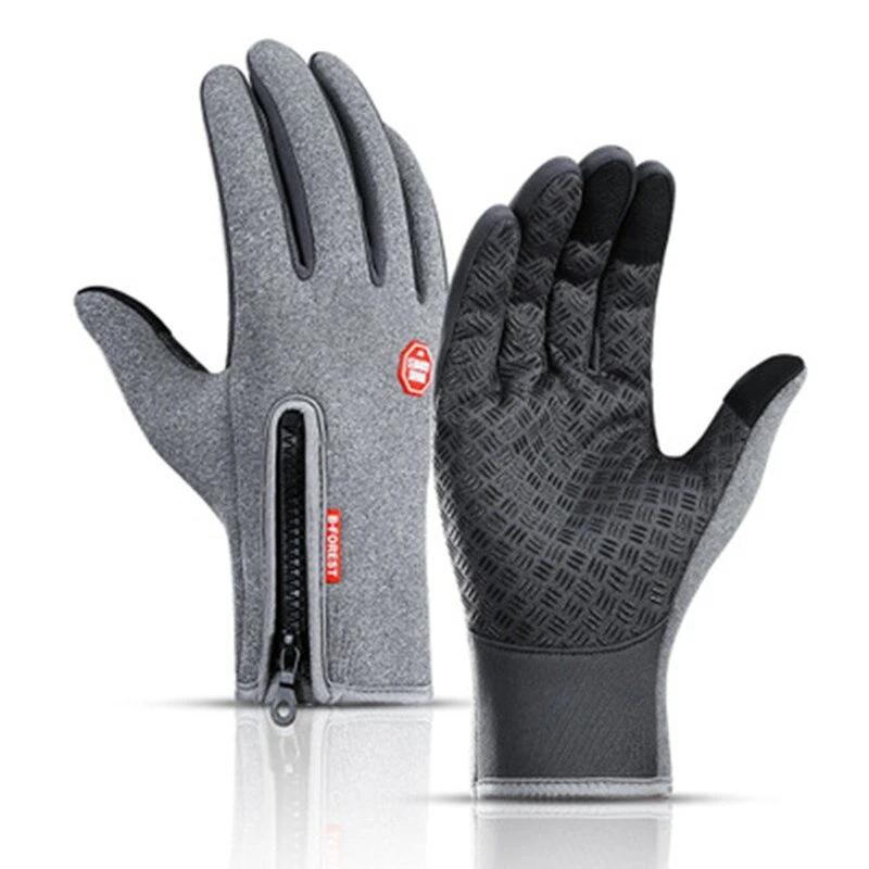 Vue latérale des gants montrant le matériau étanche