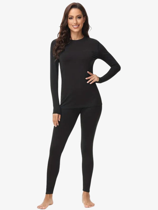 Vue arrière du sous-vêtement thermique femme