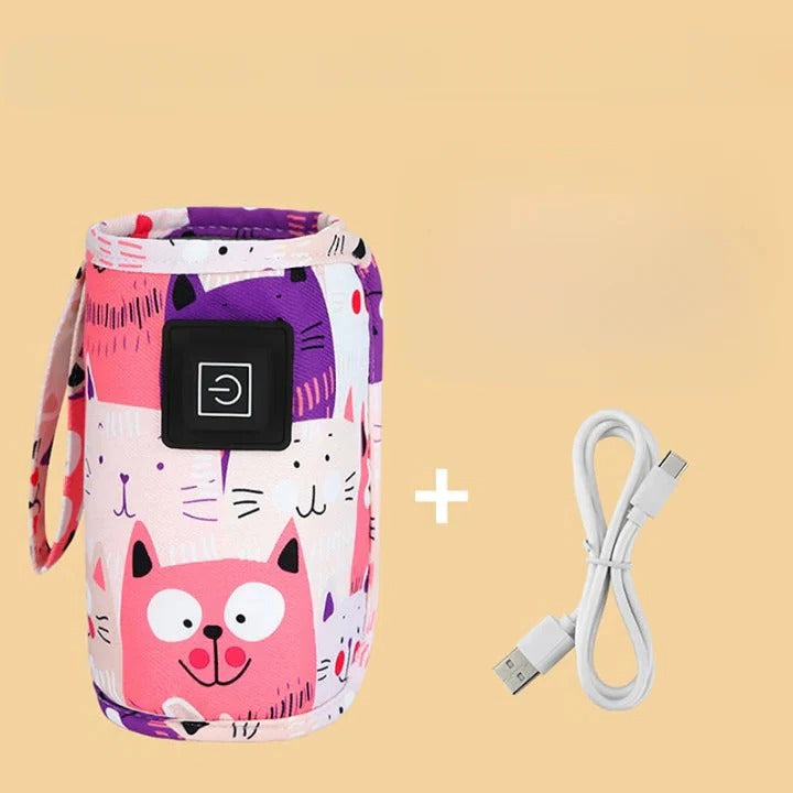Réchauffeur de biberon avec connecteur USB et design compact