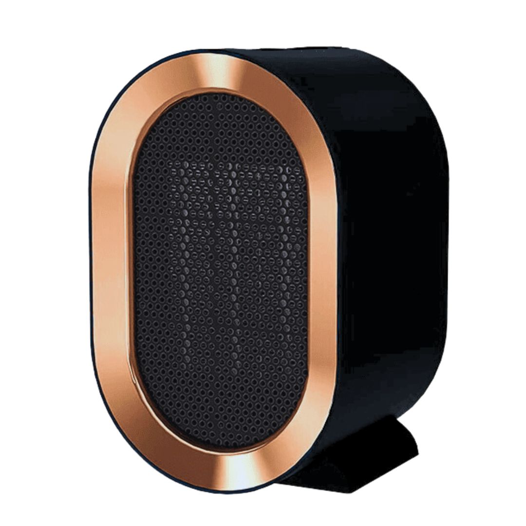 Chauffage portable en fonctionnement avec lumière allumée