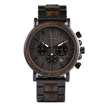 Montre-bracelet en bois, design élégant et éco-responsable