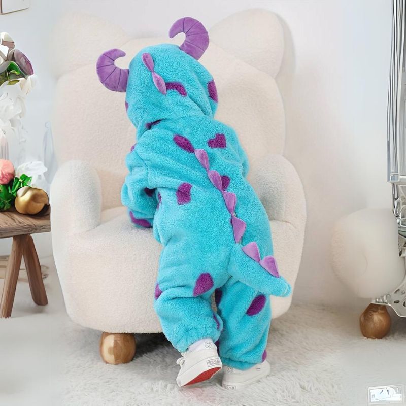Combinaison bébé thème animal en coton doux hypoallergénique