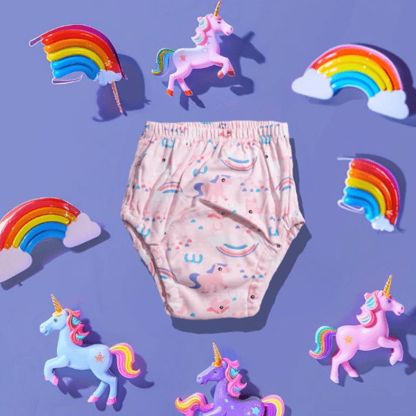 Culotte d'apprentissage montrant la doublure étanche