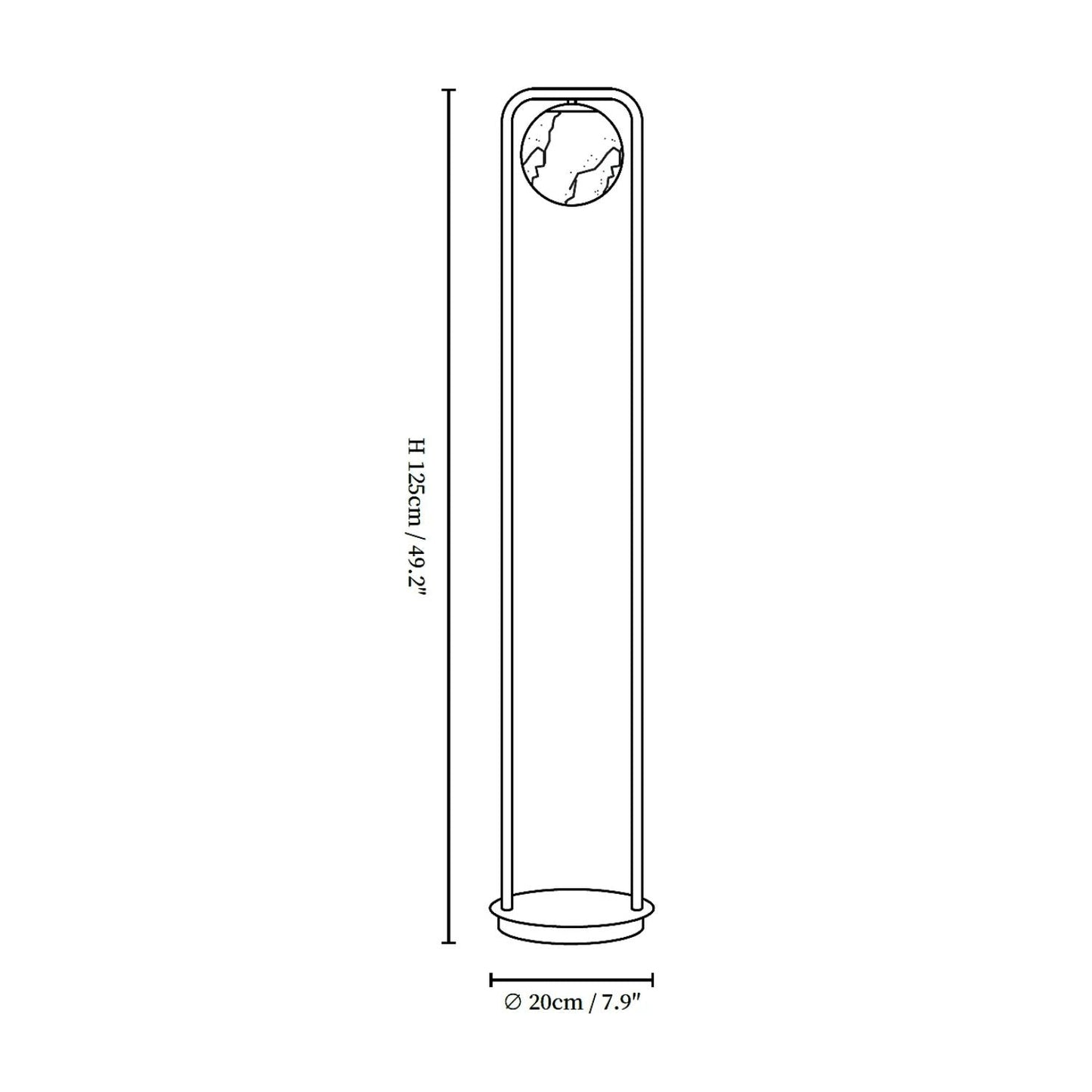 Gros plan sur l'abat-jour en alabastre diffusant une lumière douce