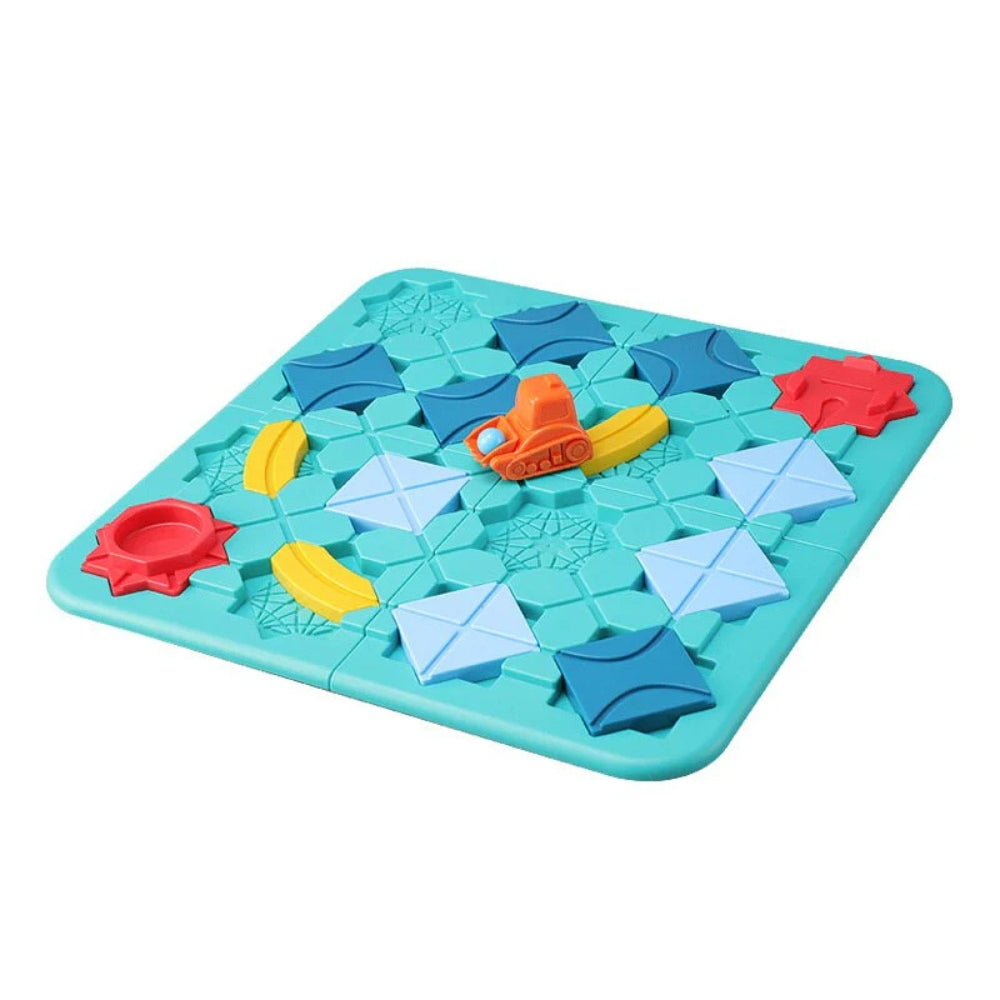 Ensemble complet de jeu avec blocs et voiture sur table