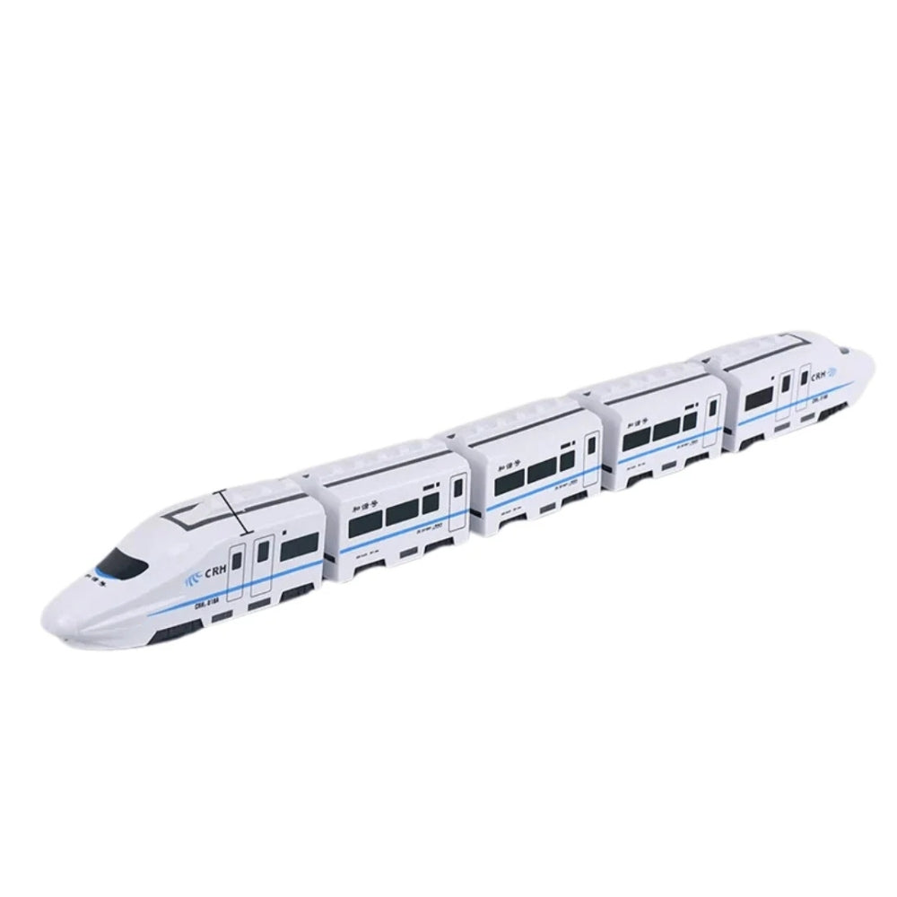 Train jouet en plastique robuste sur une surface lisse