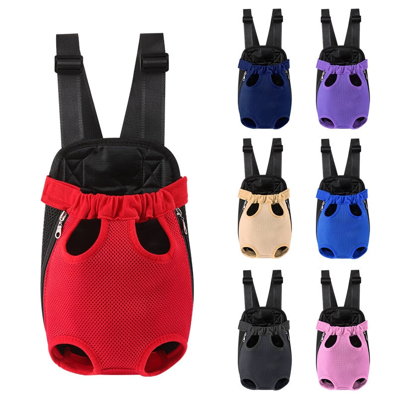 Vue latérale du sac à dos pour animaux, design spacieux