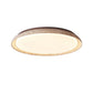 Lampe de plafond LED en travertin jaune vue de côté