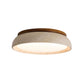 Lampe de plafond minimaliste en travertin vue de côté