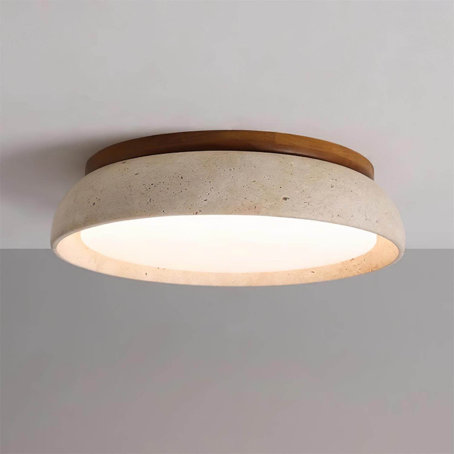 Lampe allumée diffusant une lumière chaude et douce