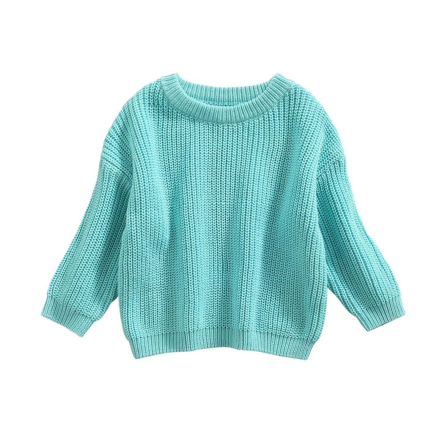 Gros plan sur la texture douce et extensible du pull enfant