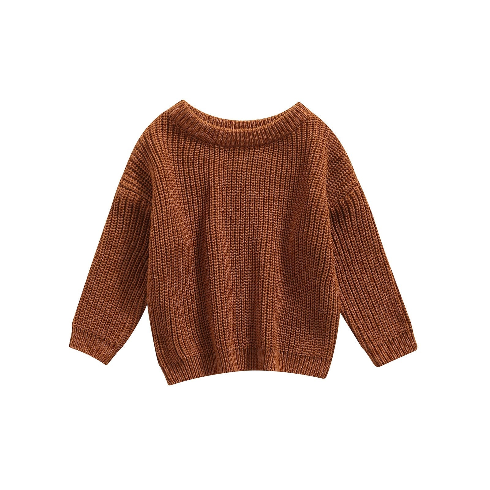 Pull bébé avec motif discret, présenté sur un cintre
