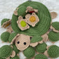 Maman tortue en crochet avec petits, jeu de mémoire
