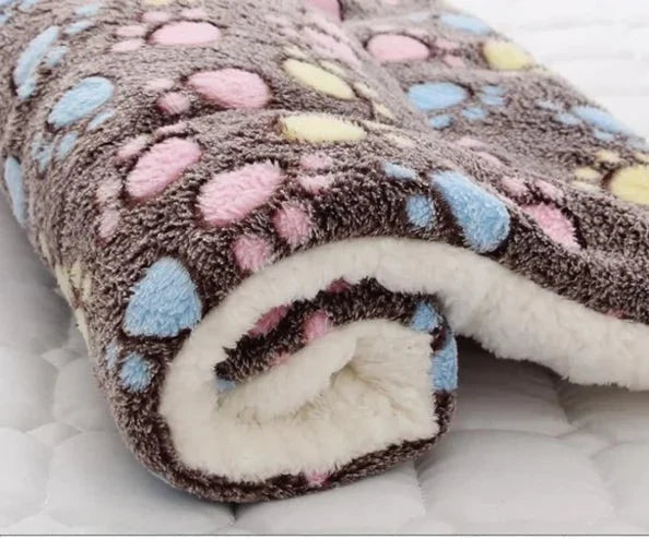Couverture moelleuse étalée sur un canapé, idéale pour chats