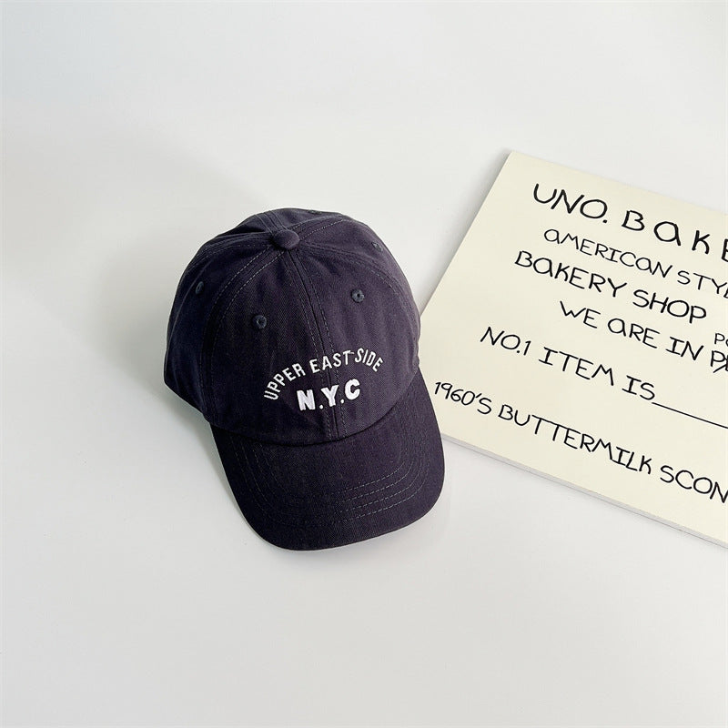 Casquette blanche pour enfants, style urbain