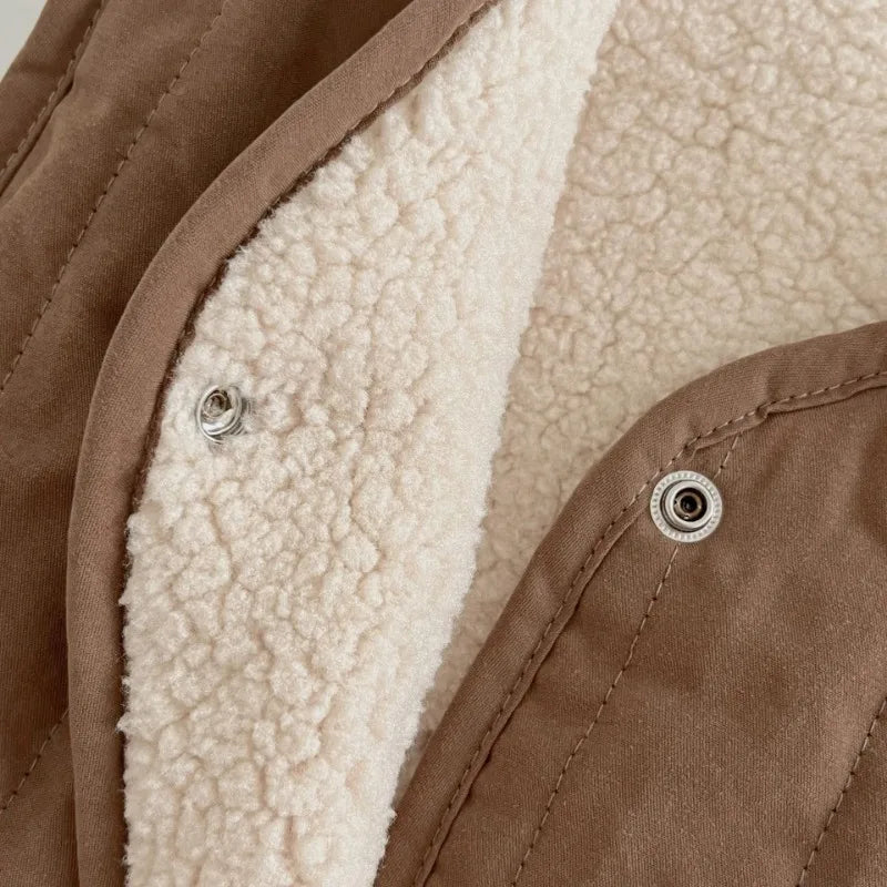 Gilet enfant réversible, côté intérieur visible