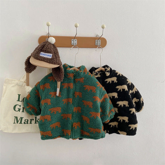 Gilet enfant en fleece, léger et respirant, couleur verte