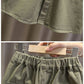 Ensemble enfant unisexe en coton vert et beige