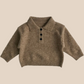 Polo enfant manches longues en coton doux sur cintre