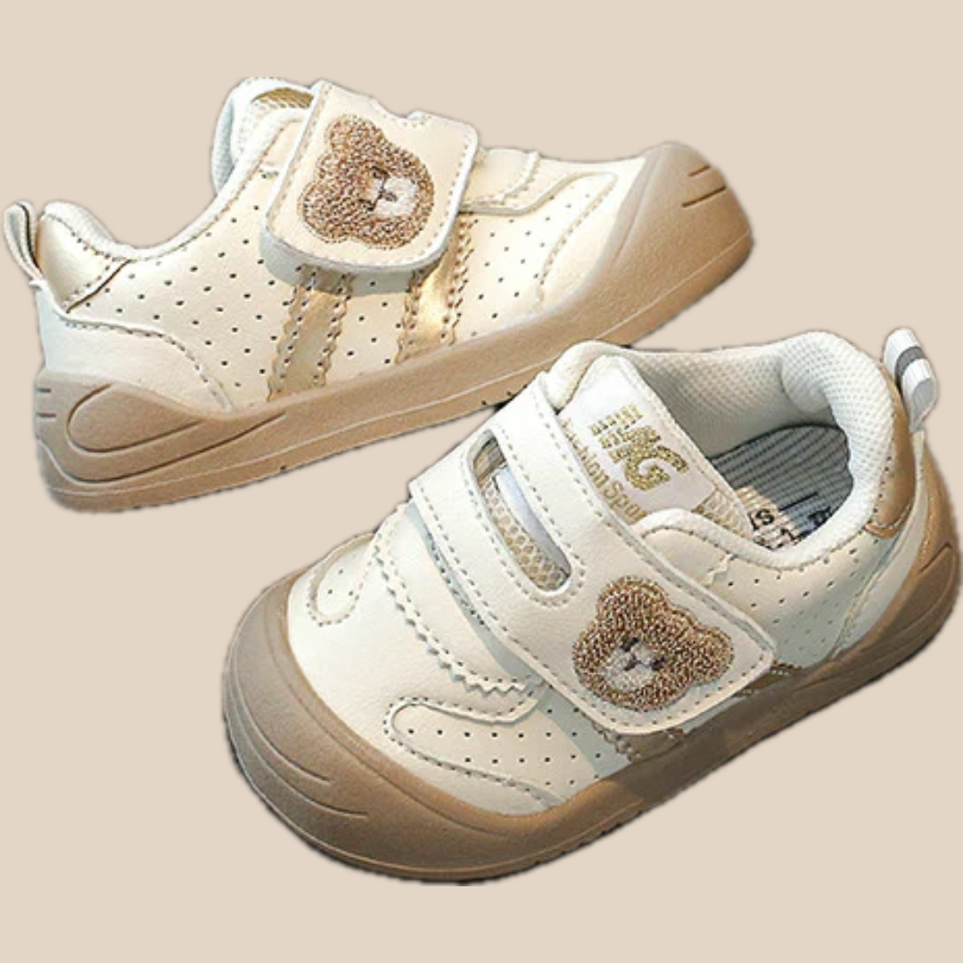 Baskets enfant avec design ourson et fermeture Velcro
